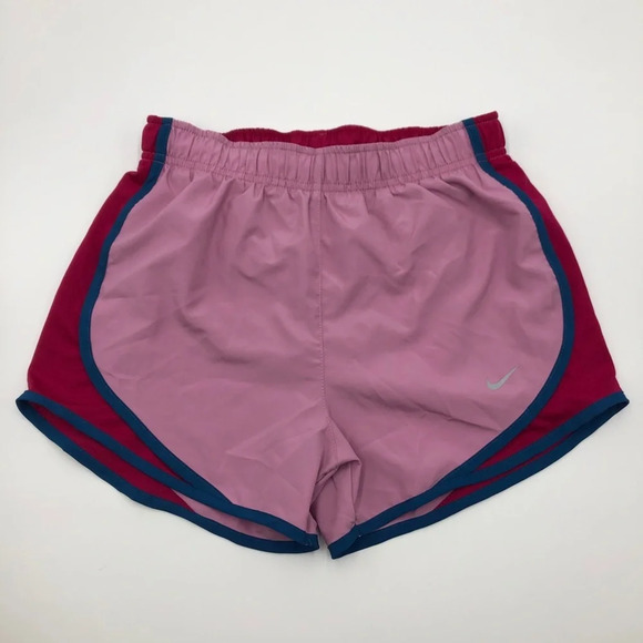Nike dri-fit pink lined workout running shorts size XS - Picture 1 of 4